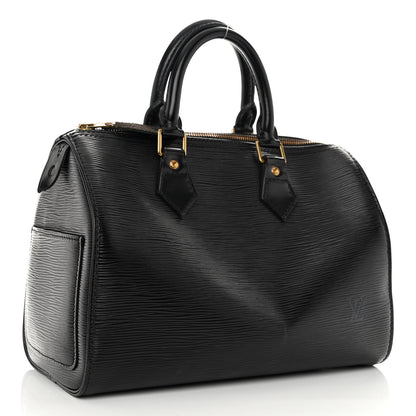 Louis Vuitton Epi Speedy 25 Black 3 of 11