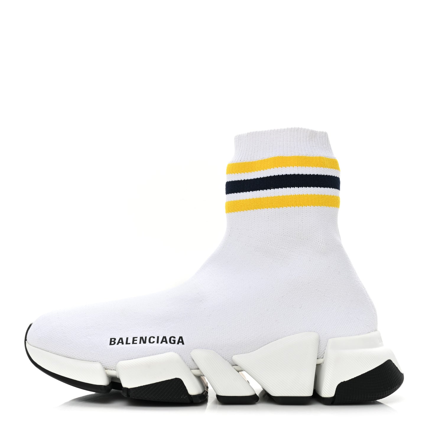 Technical 3D Recycled Knit Striped Womens Speed 2.0 Sneakers 37 White Multicolor