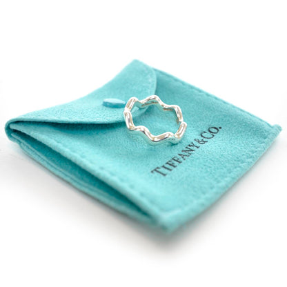 Tiffany Sterling Silver Zig Zag Ring 6 3 of 3