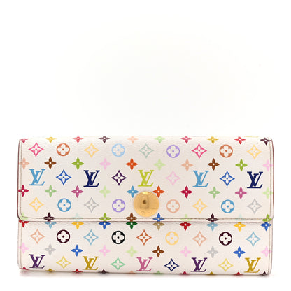 Louis Vuitton Monogram Multicolor Sarah Wallet White 1 of 7