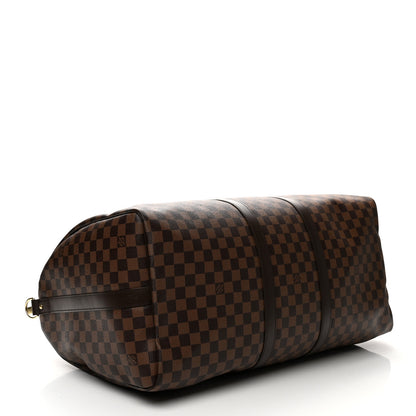 Louis Vuitton Damier Ebene Keepall Bandouliere 55 4 of 10