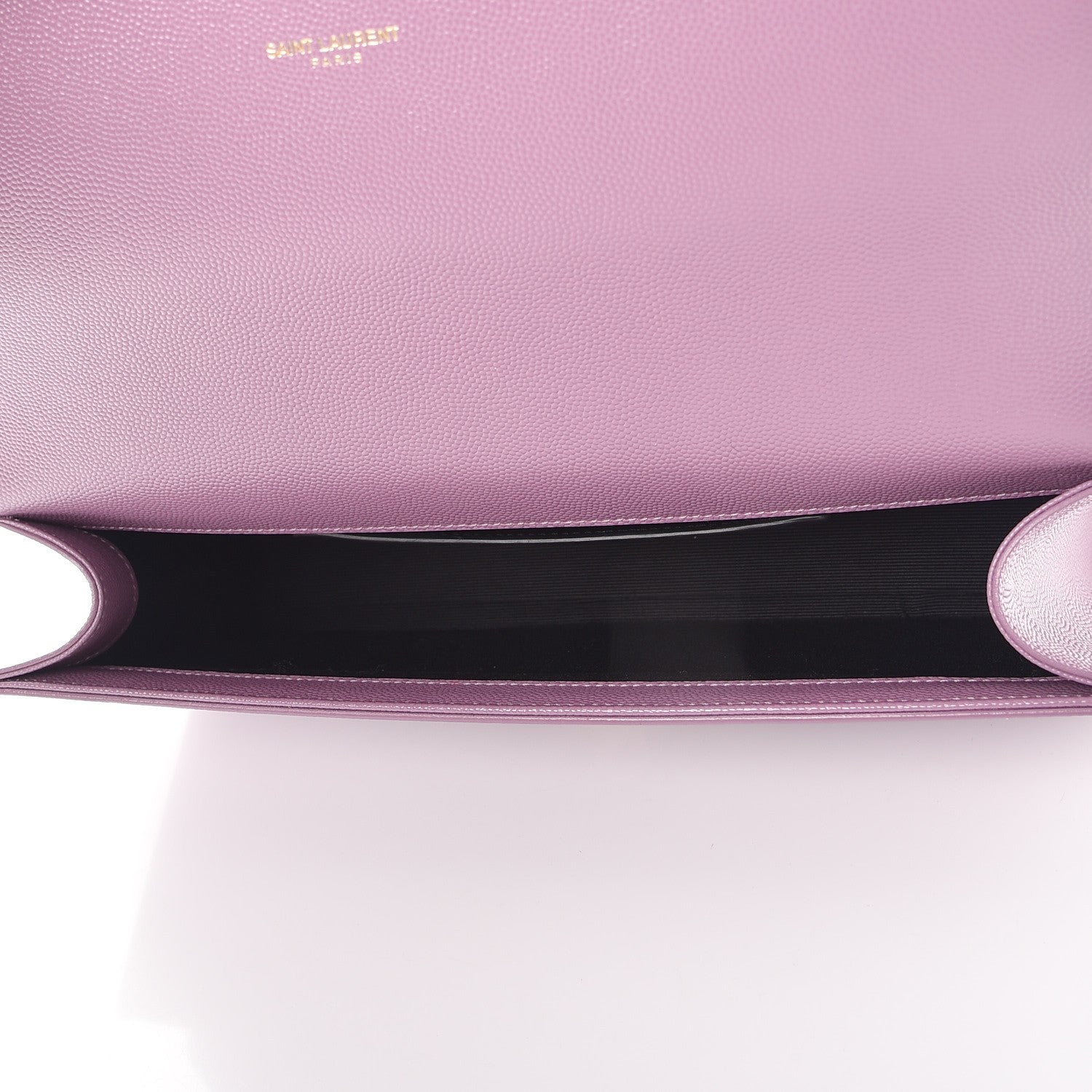 Saint Laurent Grain De Poudre Classic Monogram Cassandre Clutch Lilac 5 of 7