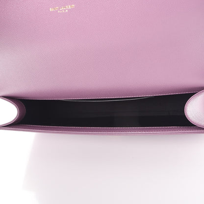 Saint Laurent Grain De Poudre Classic Monogram Cassandre Clutch Lilac 5 of 7