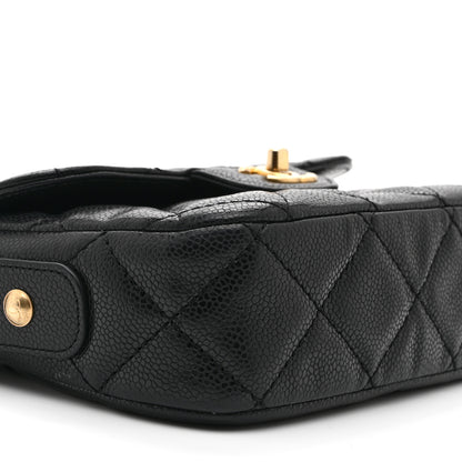 Chanel Caviar Quilted Mini Chain Flap Black 9 of 10
