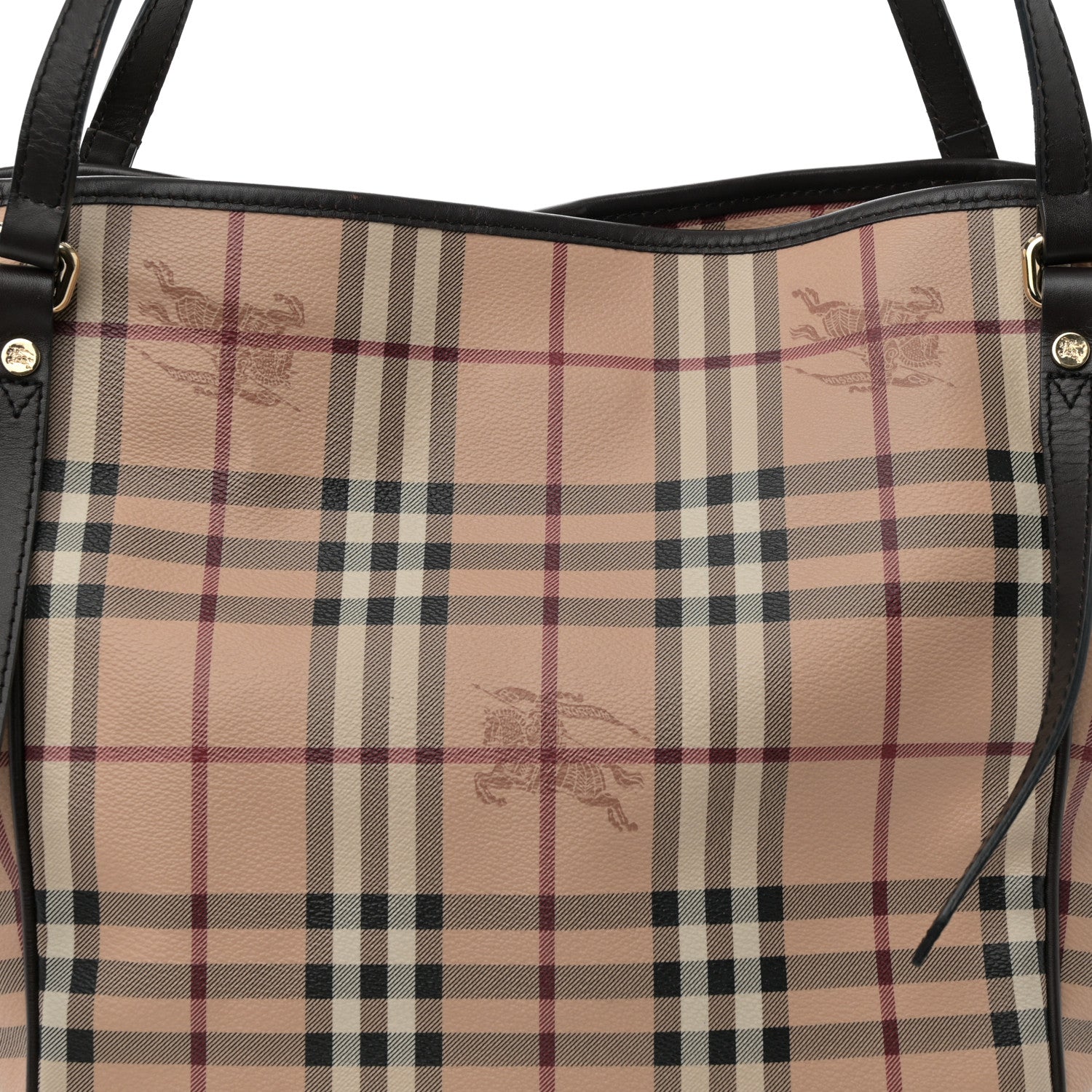 Burberry Haymarket Check Large Canterbury Tote Chocolate 7 of 11