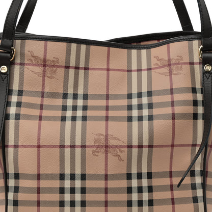 Burberry Haymarket Check Large Canterbury Tote Chocolate 7 of 11