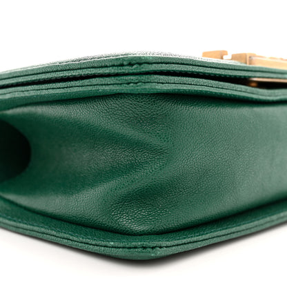 Chanel Caviar Quilted Small Boy Flap Green 9 of 11