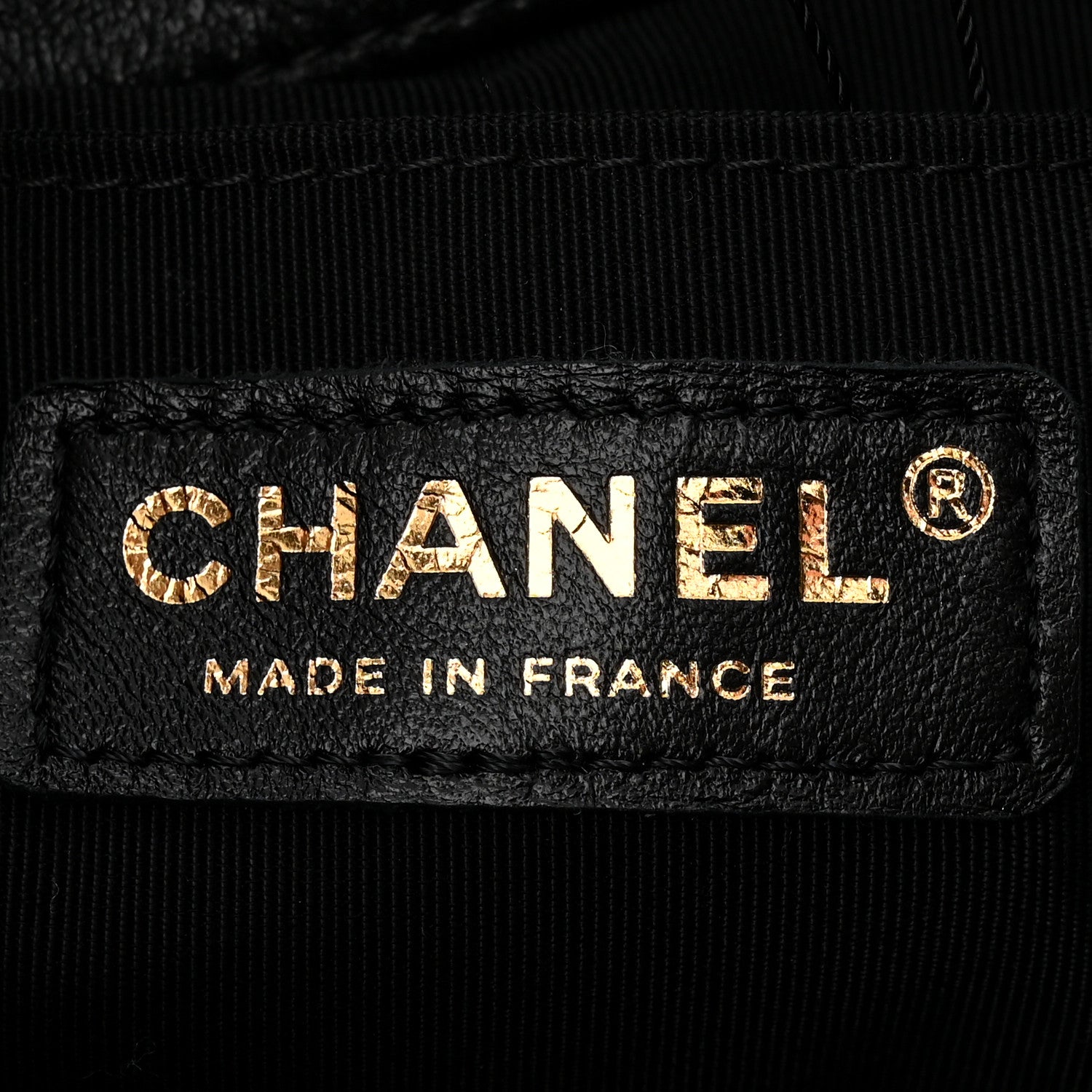 Chanel Lambskin Chevron Drawstring Bag Black 6 of 10