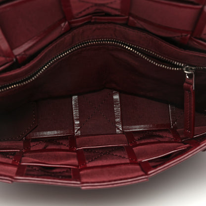 Bottega Veneta Paper Calfskin Maxi Intreccio Cassette Crossbody Bag Barolo 5 of 8