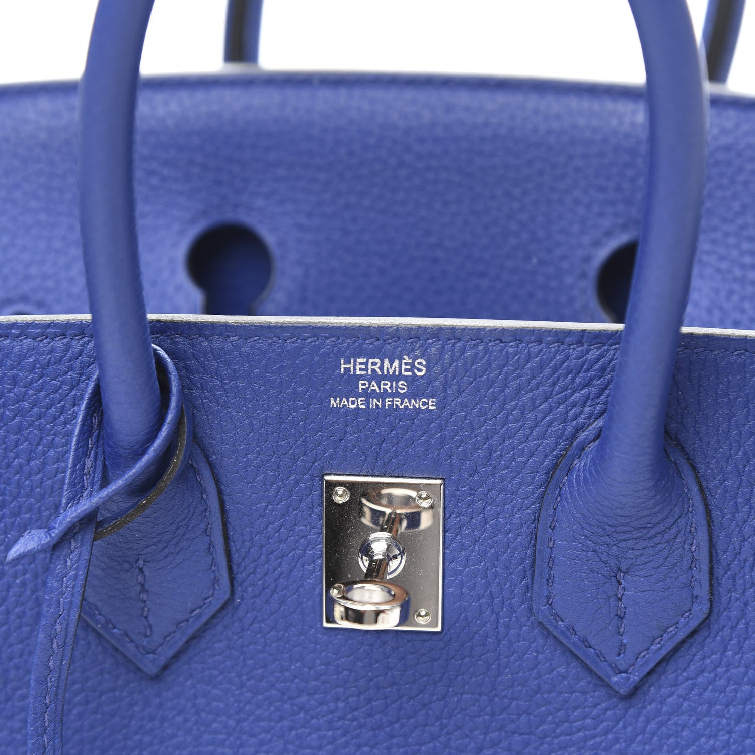 Hermes Togo Birkin 25 Bleu Electrique 7 of 10