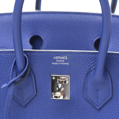 Hermes Togo Birkin 25 Bleu Electrique 7 of 10
