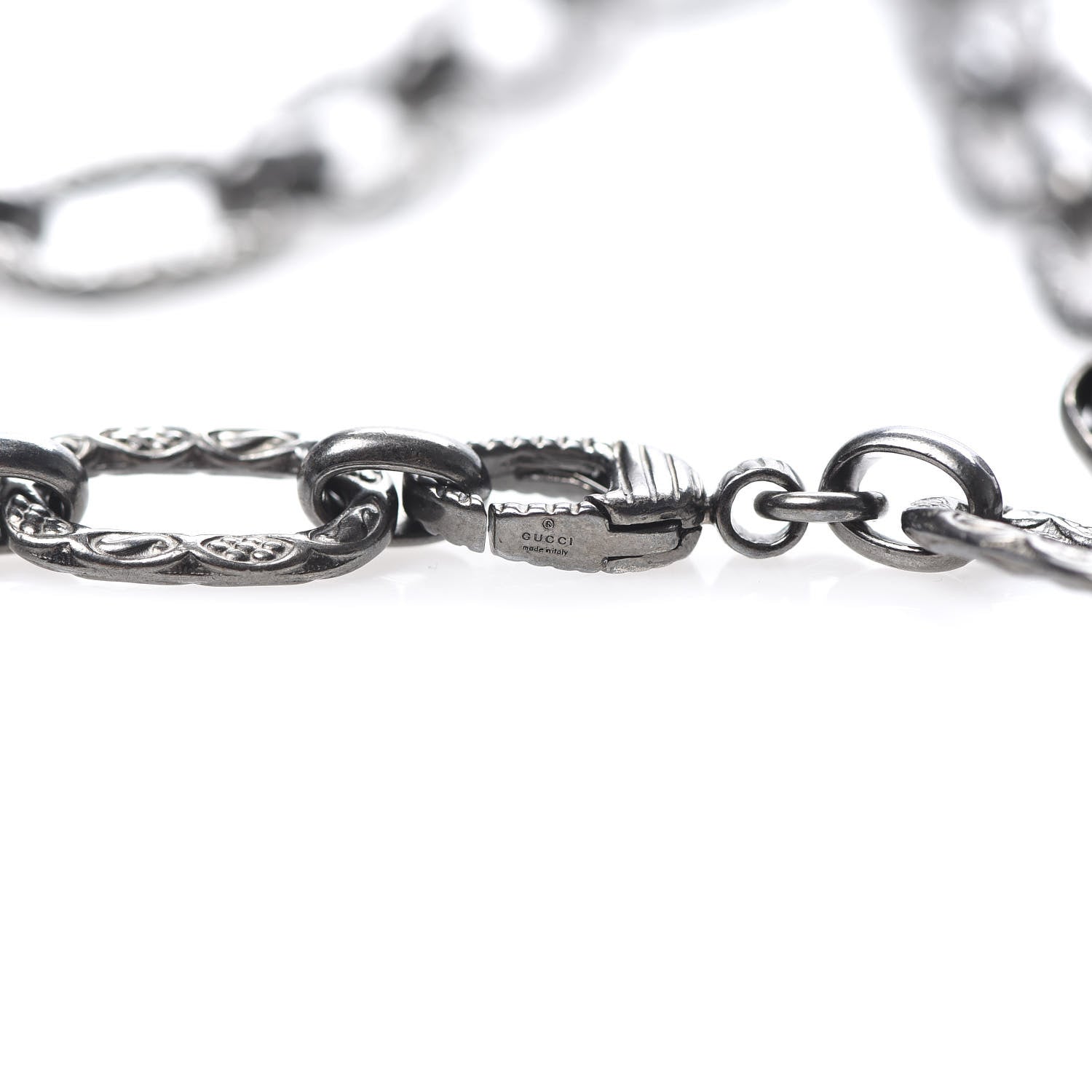 Gucci Sterling Silver Large Interlocking G Pendant Necklace 8 of 8