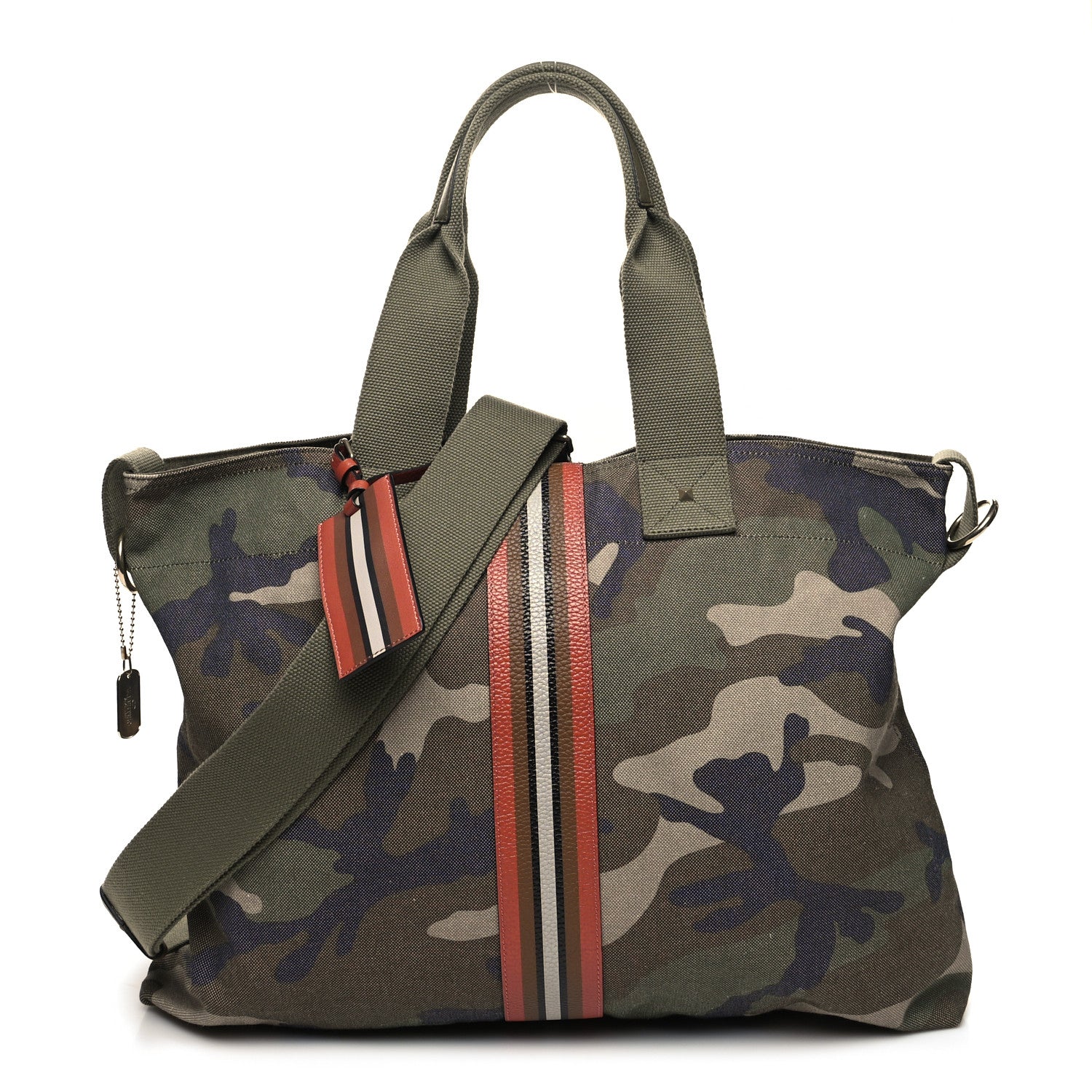 Valentino Garavani Canvas Calfskin Camouflage Tote Multicolor 1 of 10
