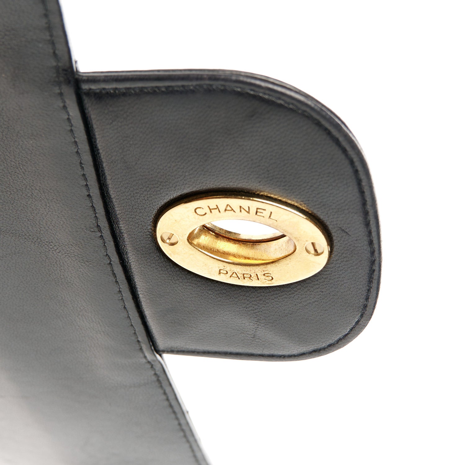 Chanel Lambskin Quilted XL Jumbo Single Flap Black 6 of 12