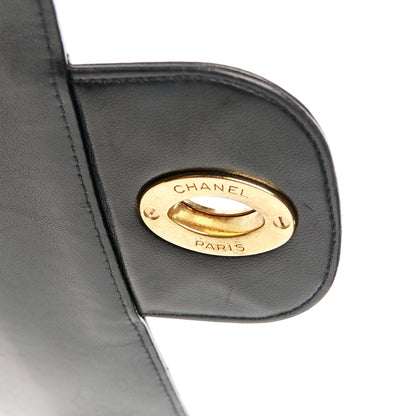 Chanel Lambskin Quilted XL Jumbo Single Flap Black 6 of 12