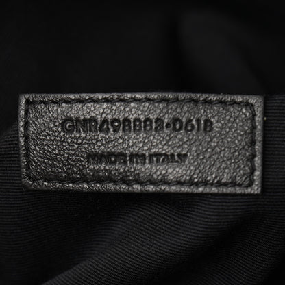 Saint Laurent Crinkled Calfskin Matelasse Monogram Large Niki Chain Satchel Fog 7 of 10