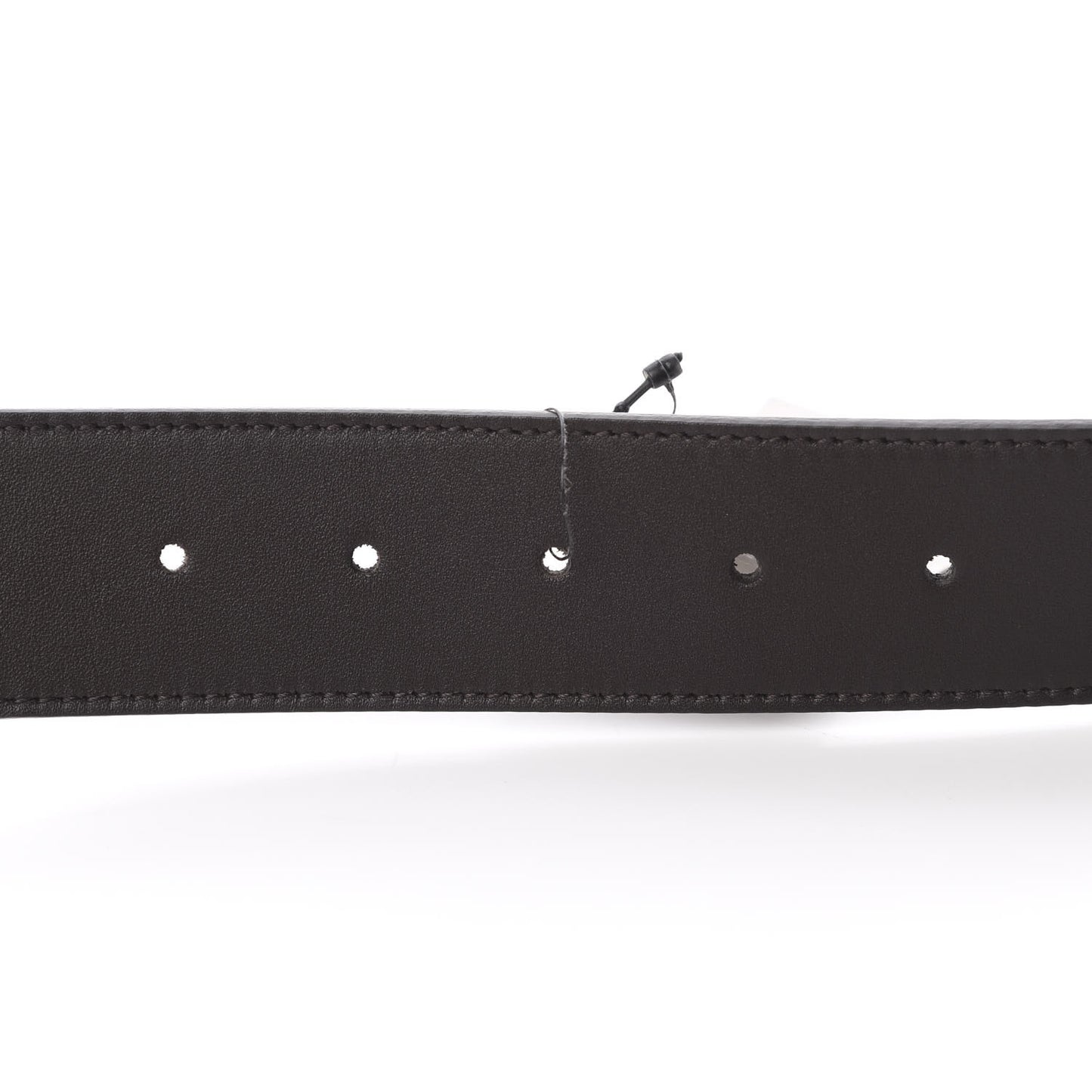 Moon Calfskin Nickel Double G 40mm Belt 80 32 Dark Cocoa