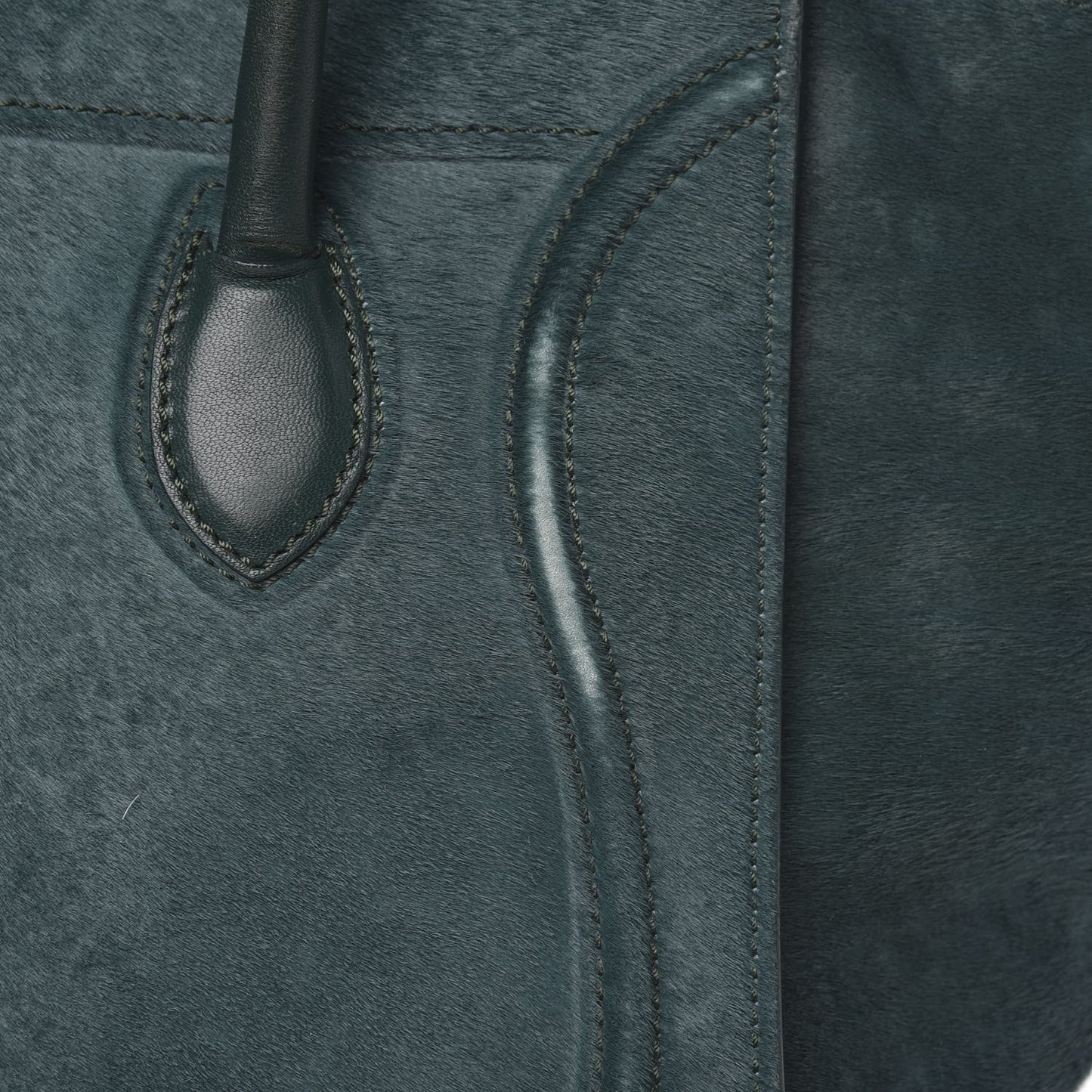 Pony Hair Small Phantom Luggage Jade