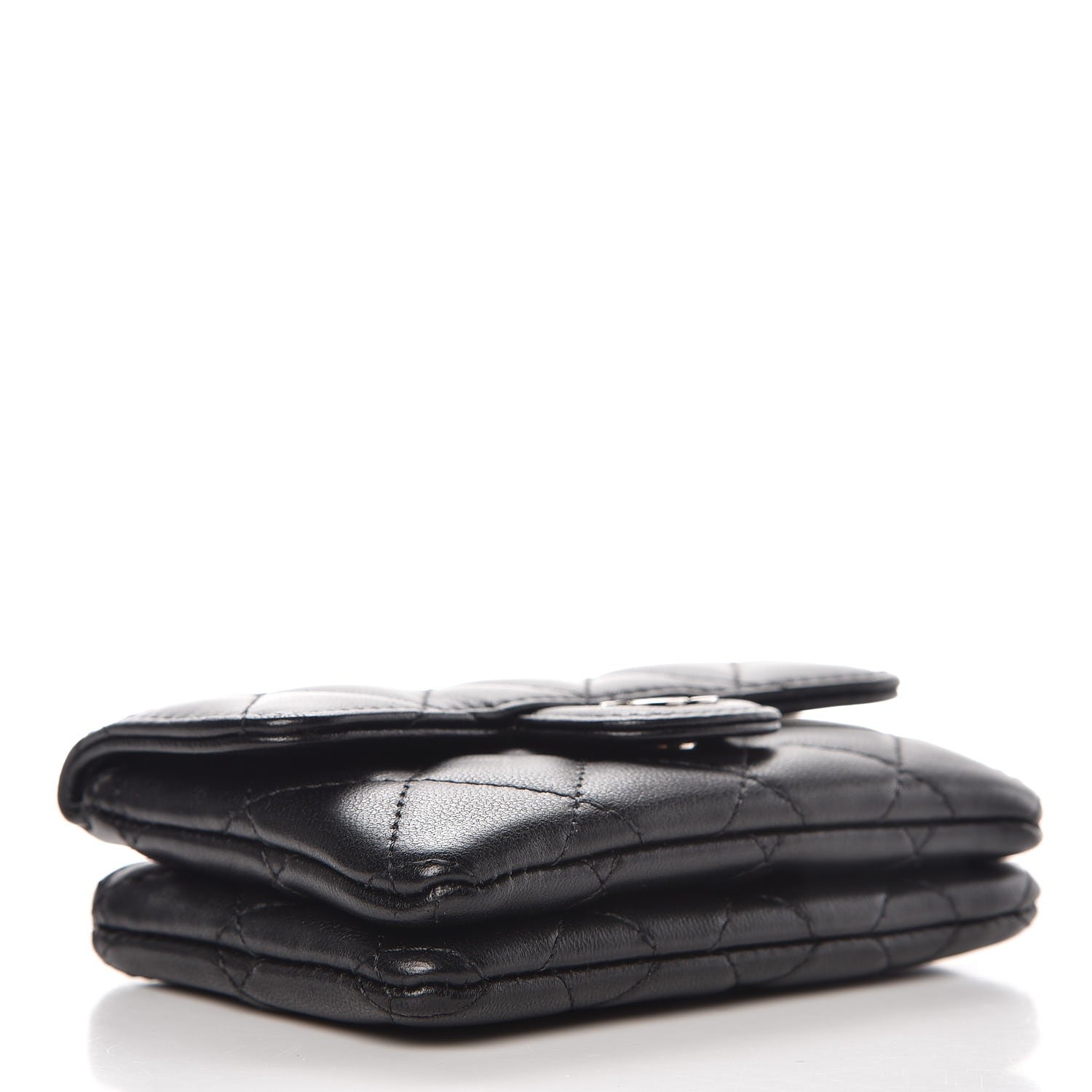 Chanel Lambskin Quilted Coin Purse Black 4 of 9