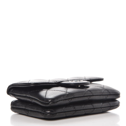 Chanel Lambskin Quilted Coin Purse Black 4 of 9