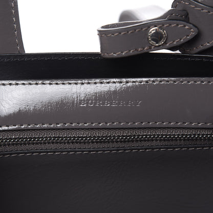 Burberry Soft Calfskin Small Banner Tote Sepia Grey 7 of 9
