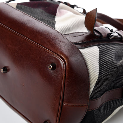 Burberry Canvas Mega Check Lowry Brown 14 of 26