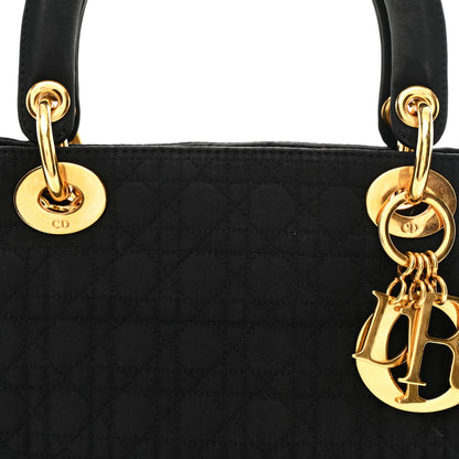 Christian Dior Nylon Cannage Medium Lady Dior Black 8 of 11
