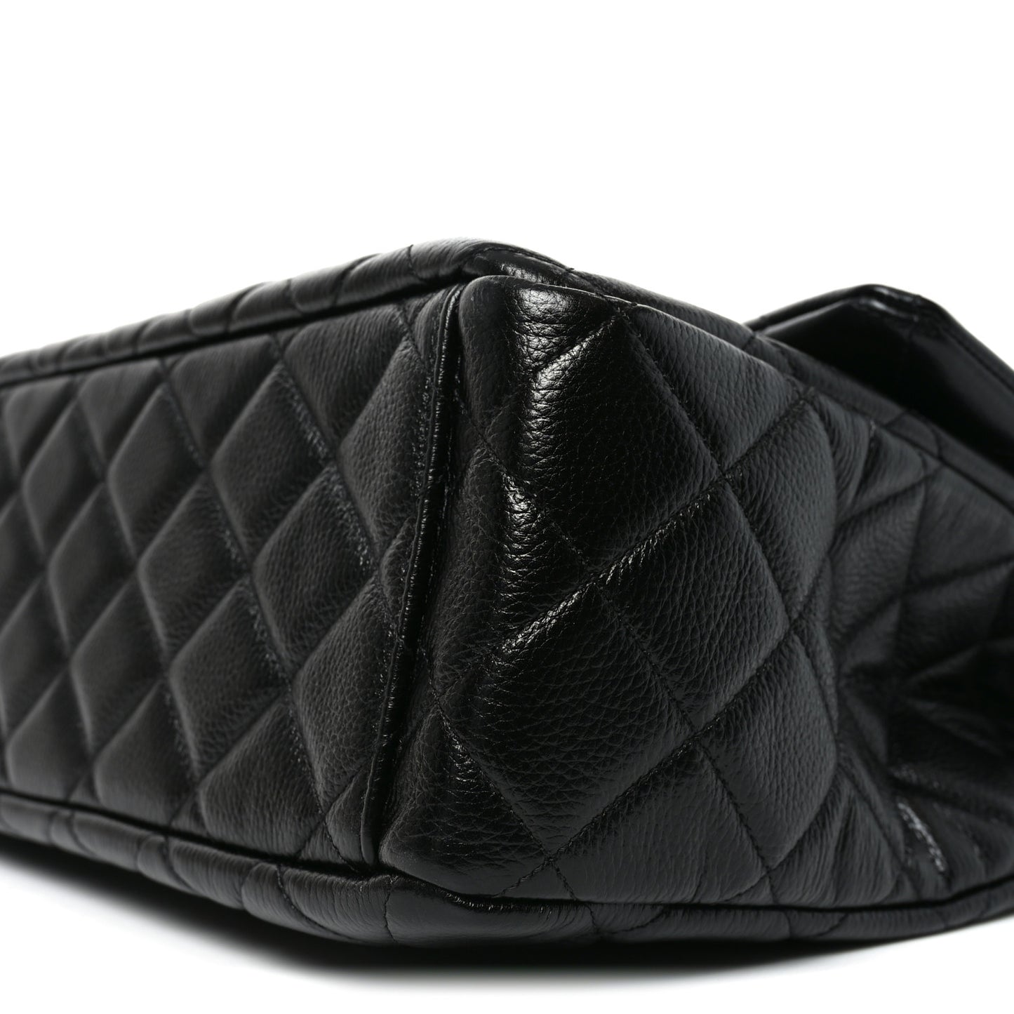 Caviar Quilted Small XXL Travel Flap Bag Black