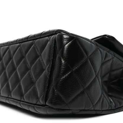 Chanel Caviar Quilted Small XXL Travel Flap Bag Black 10 of 10