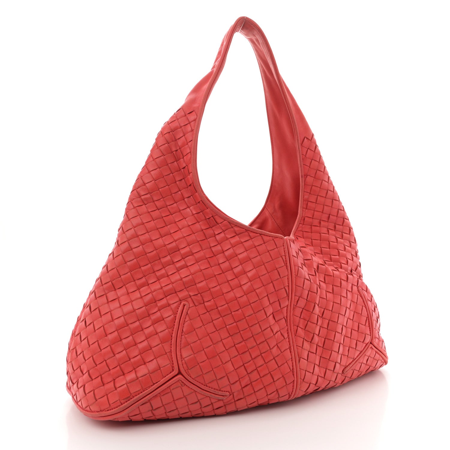 Bottega Veneta Nappa Intrecciato Ball Hobo Cardinal 4 of 14