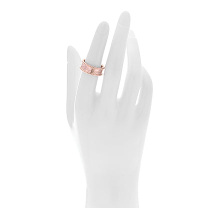 Van Cleef & Arpels 18K Rose Gold Perlee Signature Ring 52 6 2 of 7