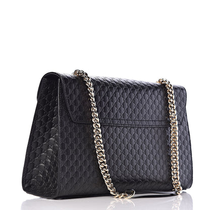 Gucci Microguccissima Medium Emily Chain Shoulder Bag Black 3 of 11