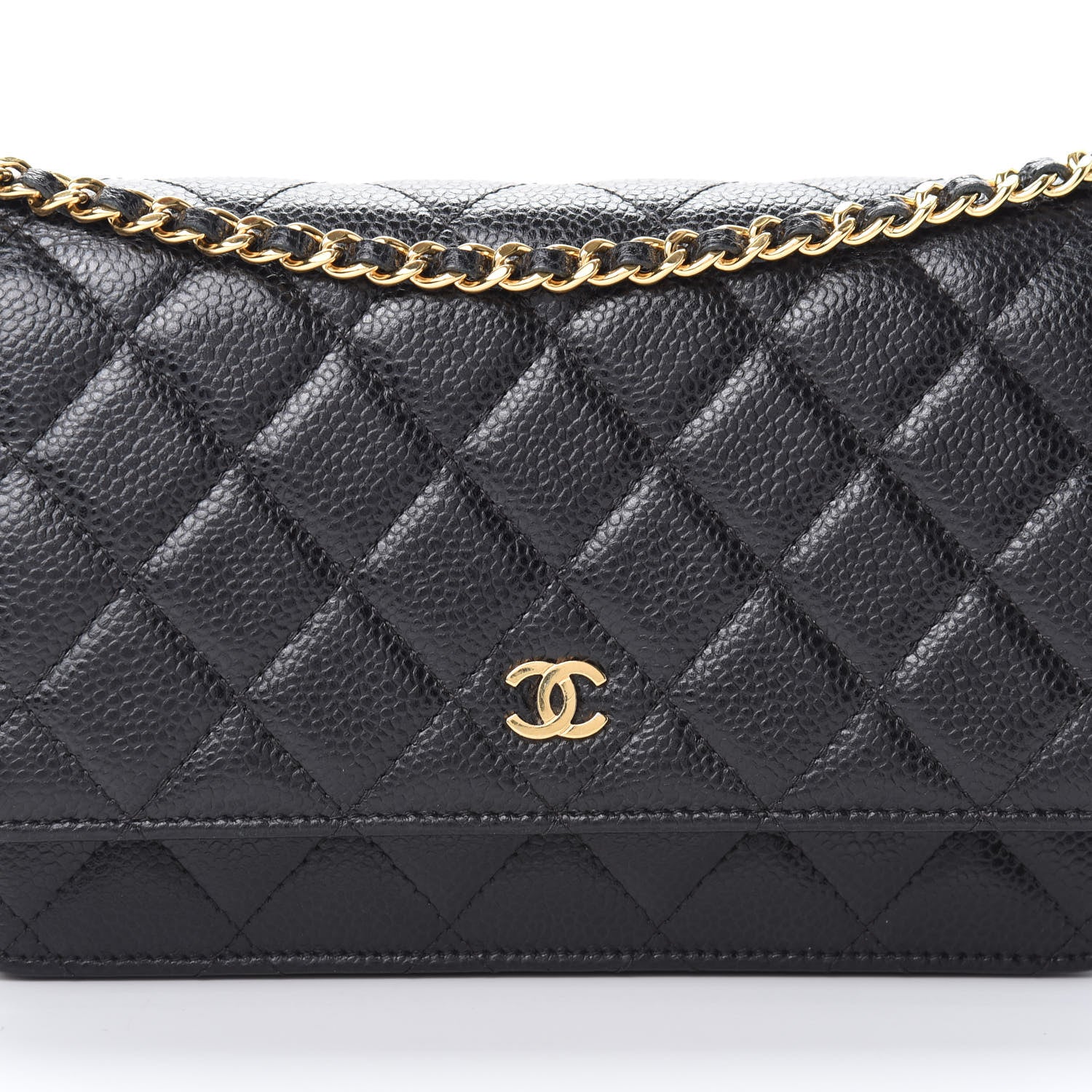 Chanel Caviar Quilted Wallet On Chain WOC Black 9 of 13