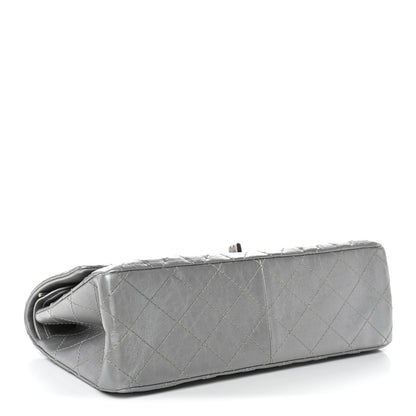 Chanel Metallic Aged Calfskin Quilted 2.55 Reissue 226 Flap Silver 4 of 13