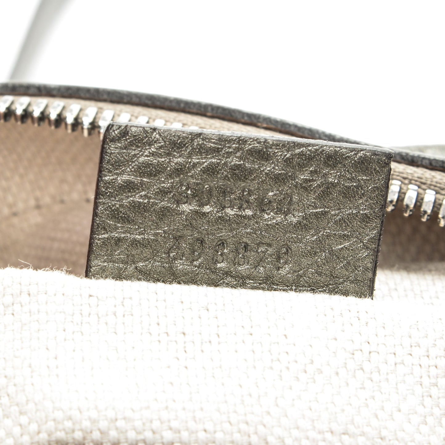 Metallic Pebbled Calfskin Small Soho Disco Bag Sasso