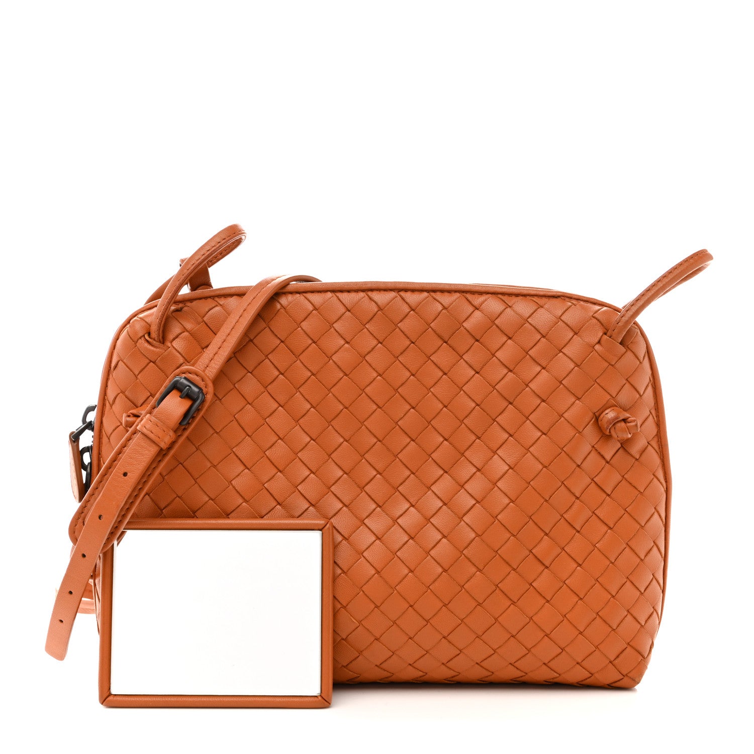 Bottega Veneta Nappa Intrecciato Nodini Crossbody Messenger Noce 3 of 16