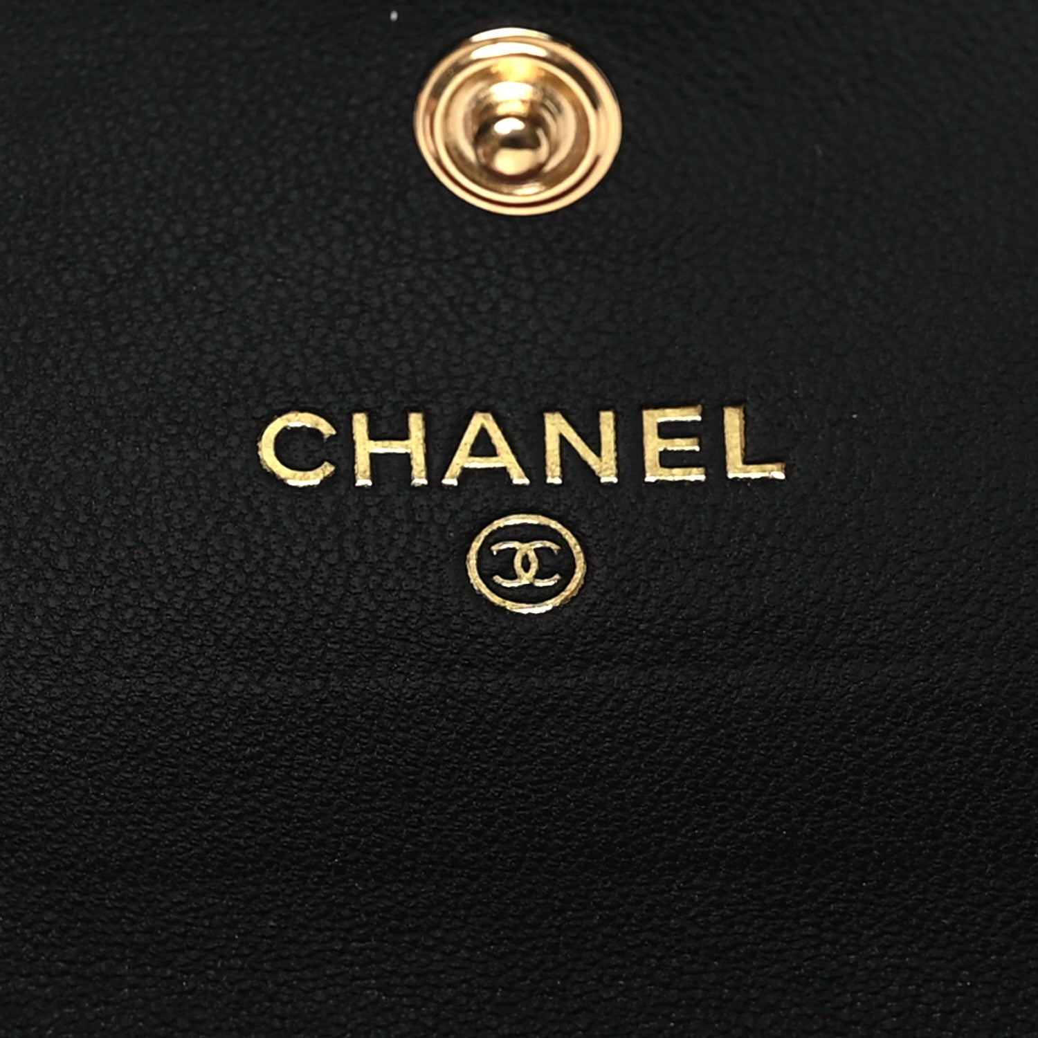 Chanel Lambskin Quilted Chanel 19 Flap Wallet Black 6 of 9
