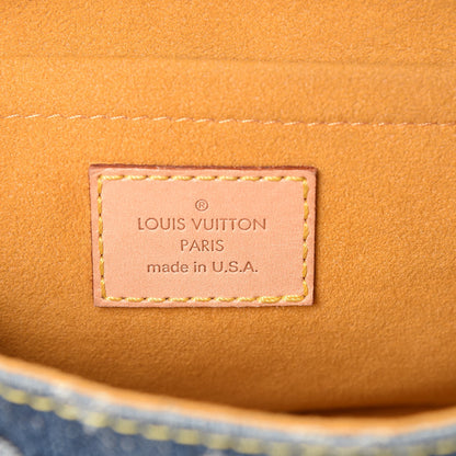 Louis Vuitton Monogram Denim Mini Pleaty Blue 6 of 10
