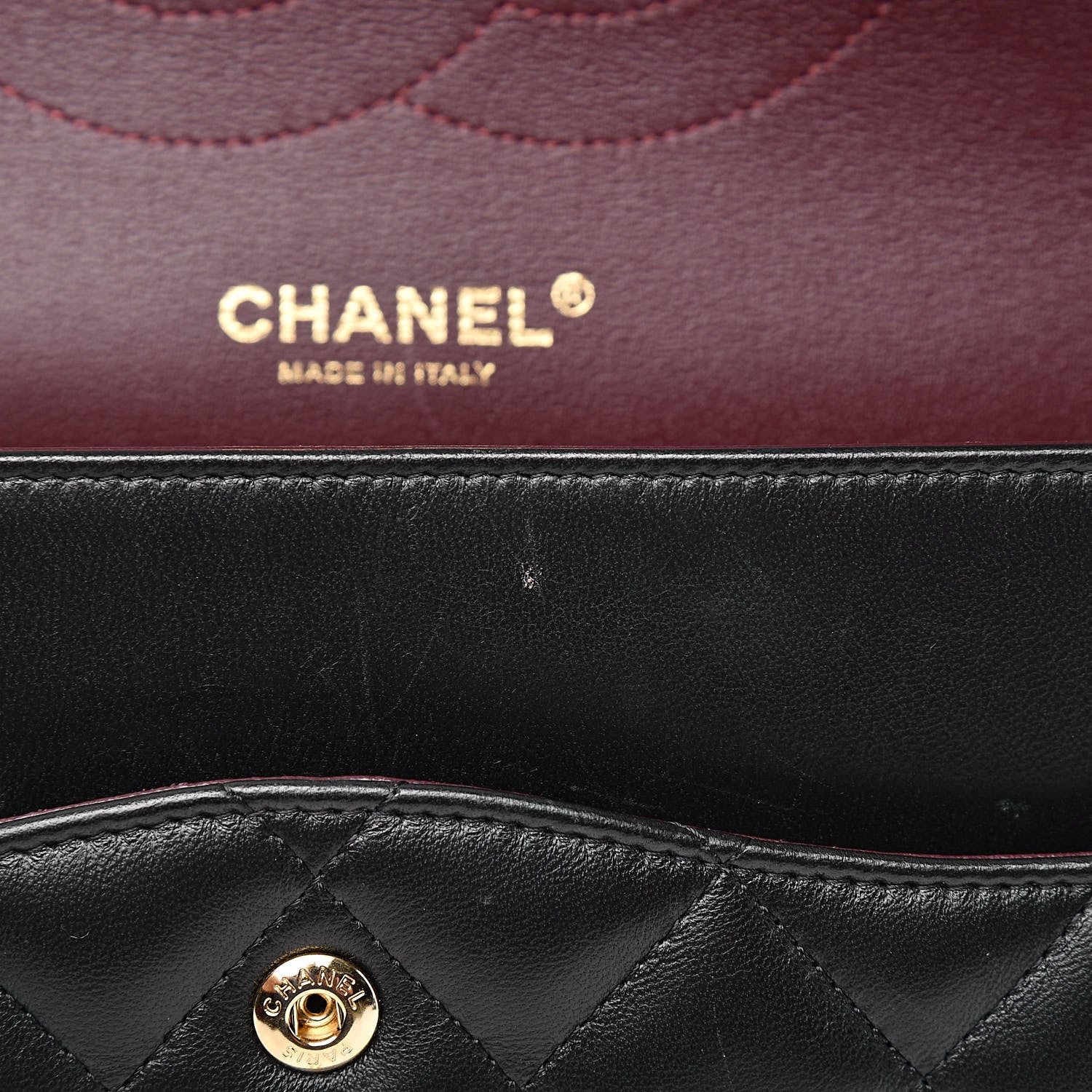 Chanel Lambskin Quilted Jumbo Double Flap Black 10 of 15