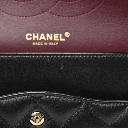 Chanel Lambskin Quilted Jumbo Double Flap Black 10 of 15