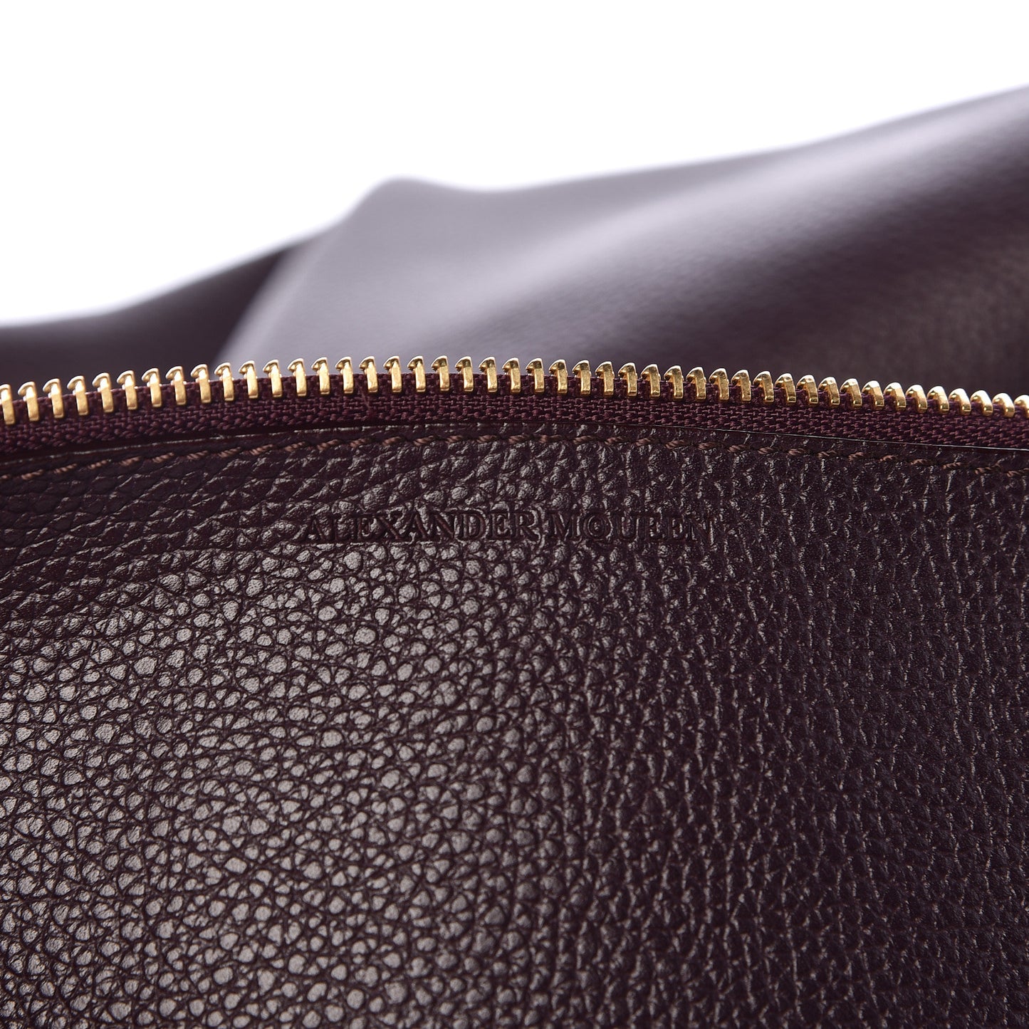 Grained Calfskin Skull Open Shopper Tote Dark Purple