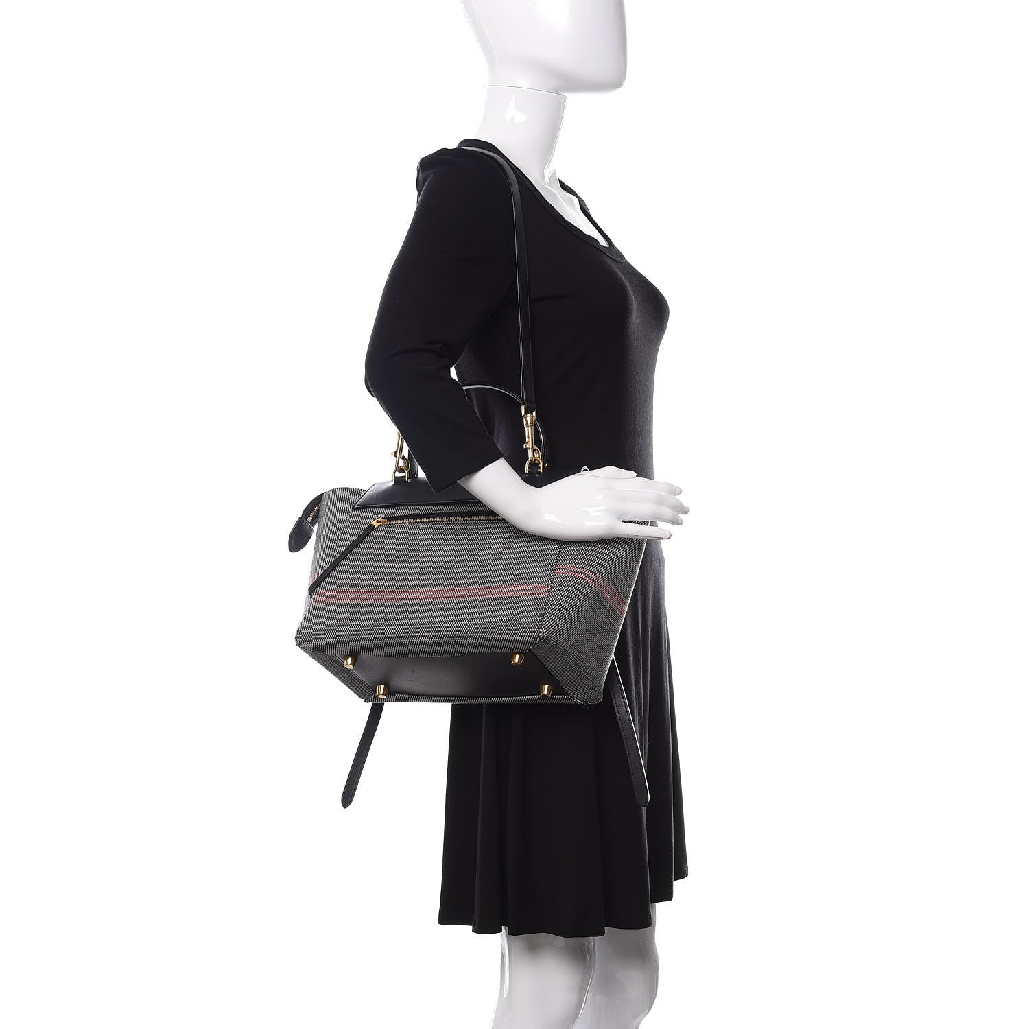 Celine Cotton Canvas Calfskin Mini Belt Bag Black 2 of 9