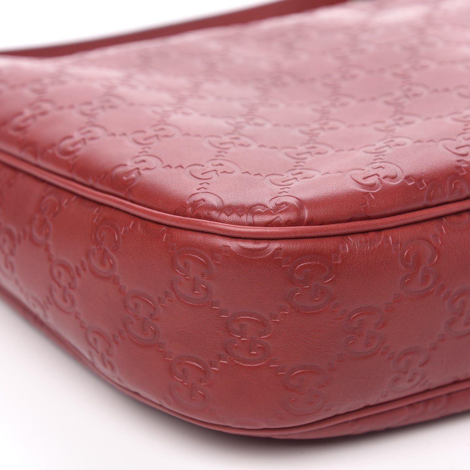 Gucci Guccissima Small Charmy Hobo Red 8 of 10