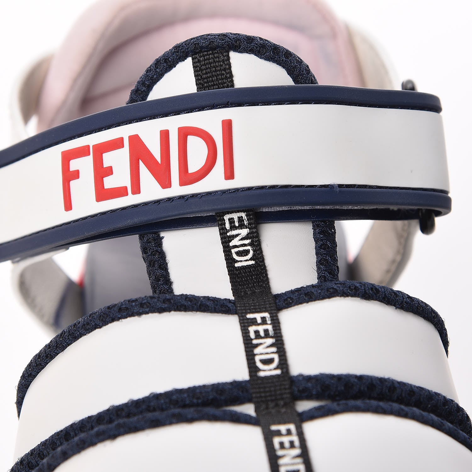 Fendi Vitello T Rex Platform Sandals 36 Ultra White Black 10 of 15