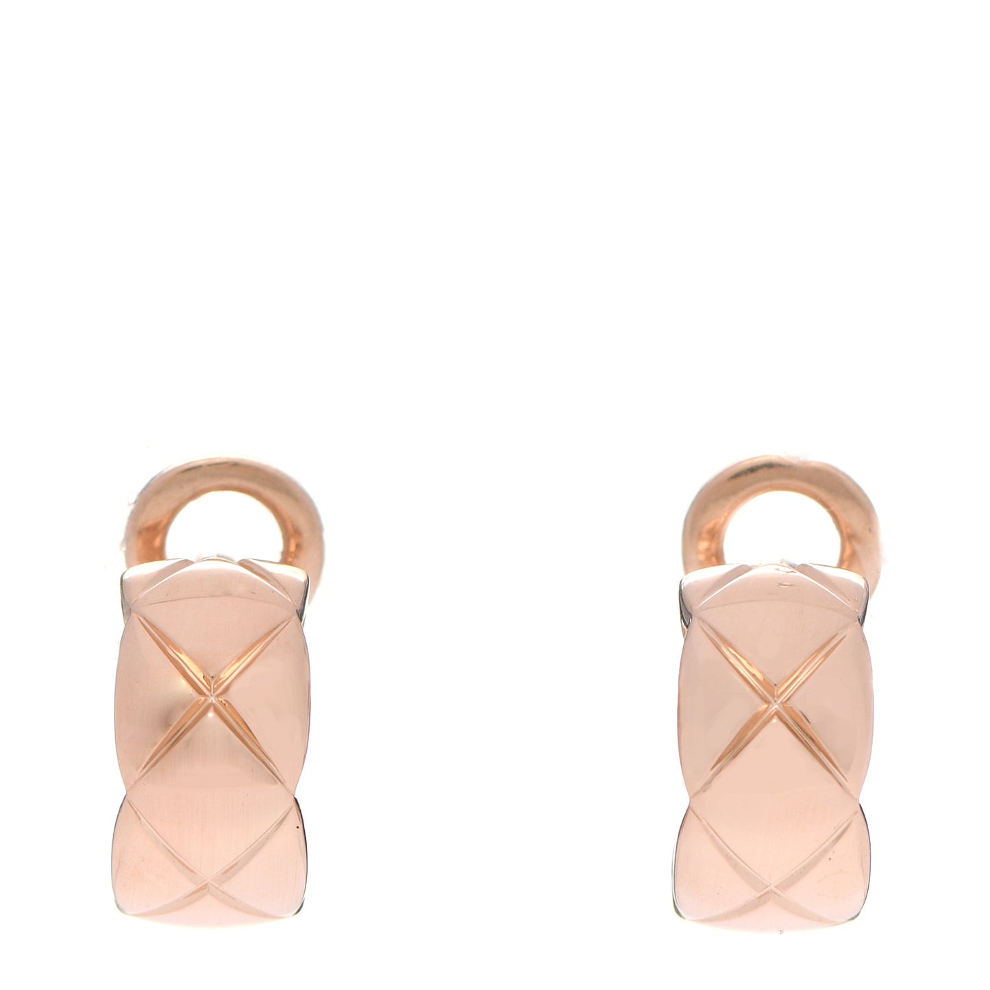 18K Beige Gold Coco Crush Hoop Earrings
