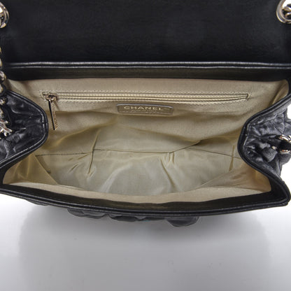 Chanel Washed Lambskin Quilted Medium Chain Around Messenger Black 5 of 8