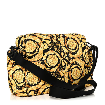Fendi Nylon Baroque Virtus Shoulder Bag Black Black 5 of 16