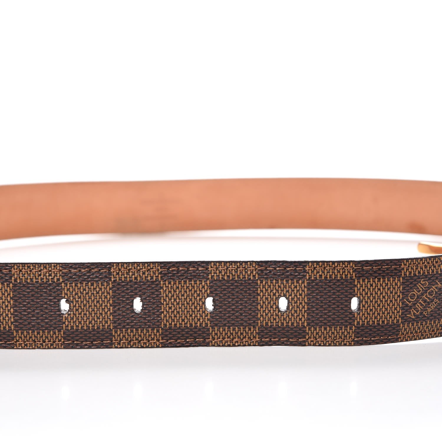 Louis Vuitton Damier Ebene 30mm Ellipse Belt 90 36 4 of 9