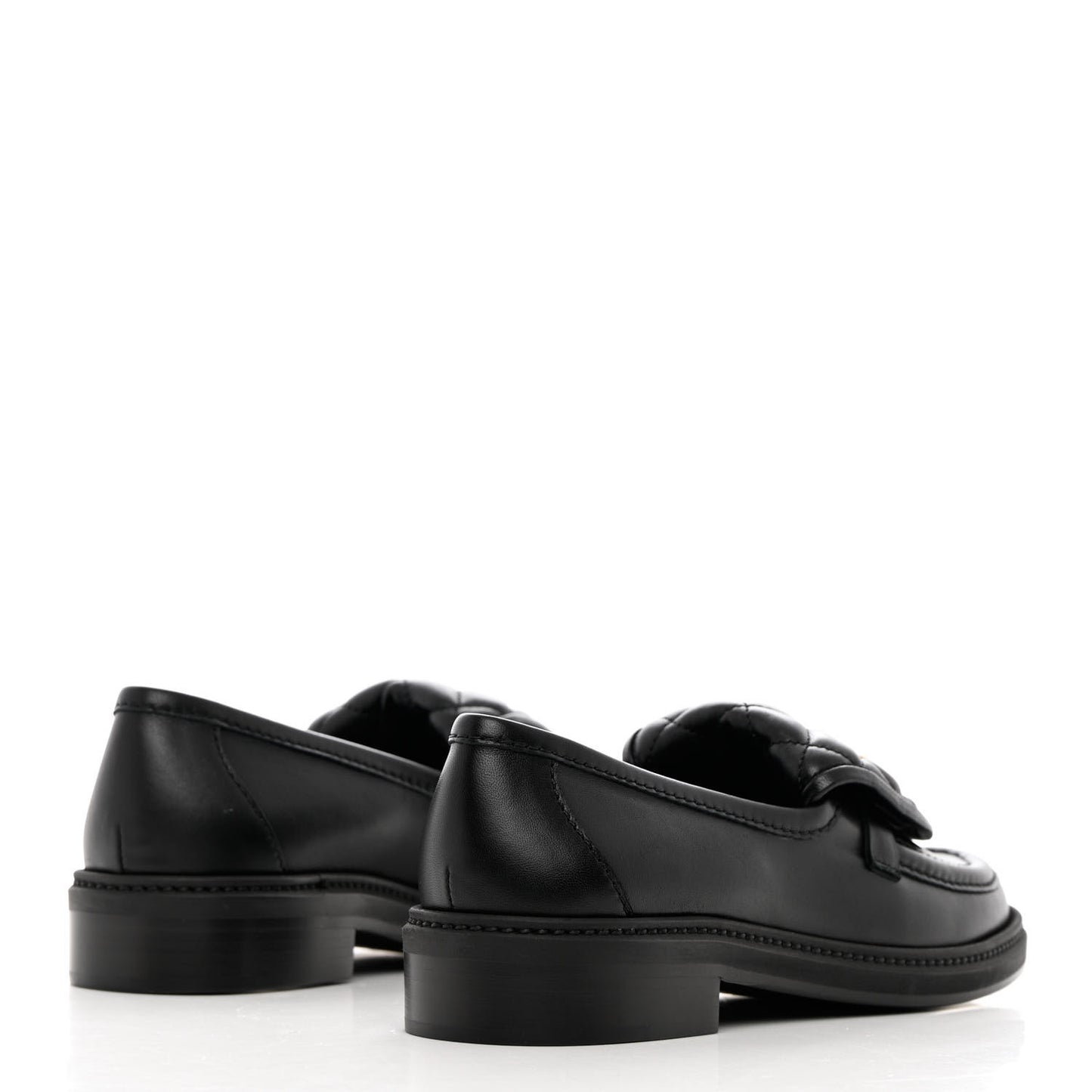 Lambskin Quilted CC Turnlock Loafers 37.5 Black