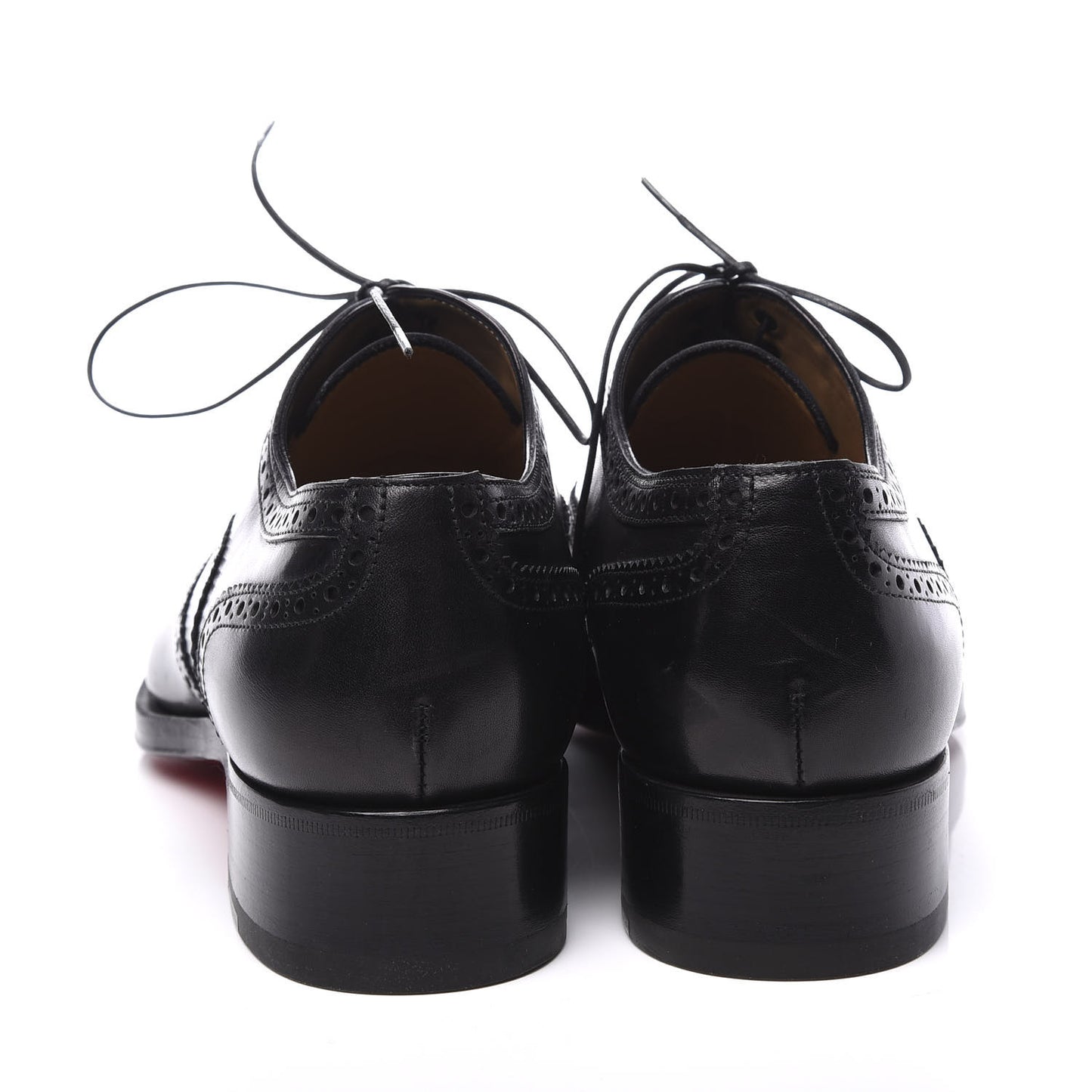 Calfskin Mens Education Flat Oxfords 39.5 Black
